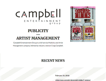 Tablet Screenshot of campbellentertainmentgroup.com